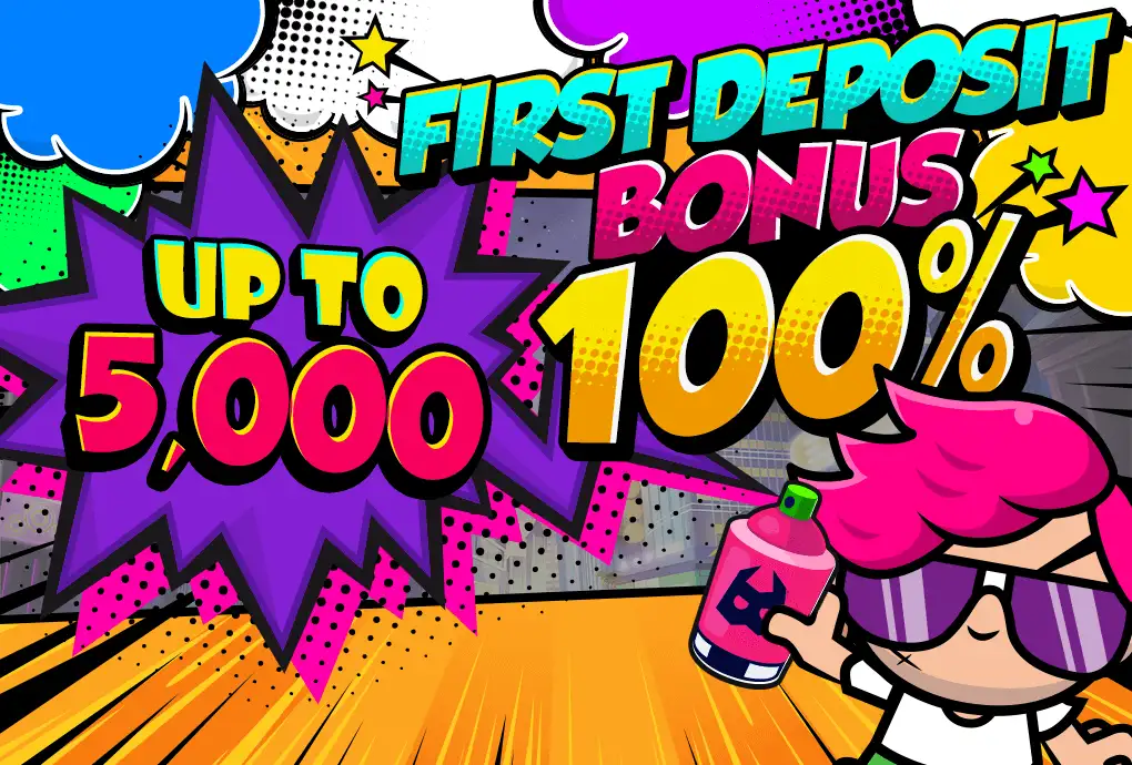 First Deposit Bonus 100-colorplaynet